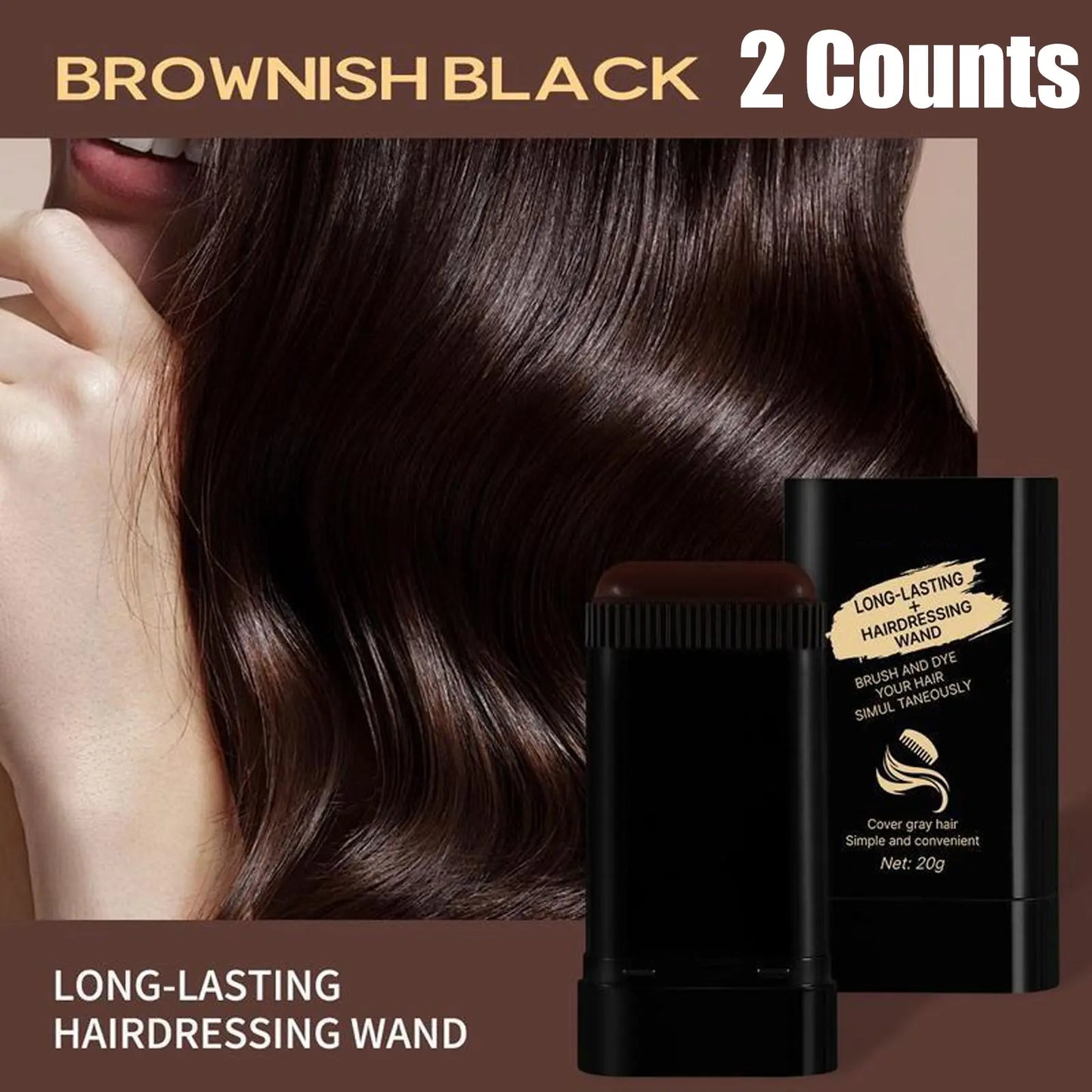 Hair Dye Comb,Disposable Hair Dye Penwaterproof Sweatproof,Easy to Color Portable Fastreplenishment Color Does Not Fall Out Stick Lid Storage.