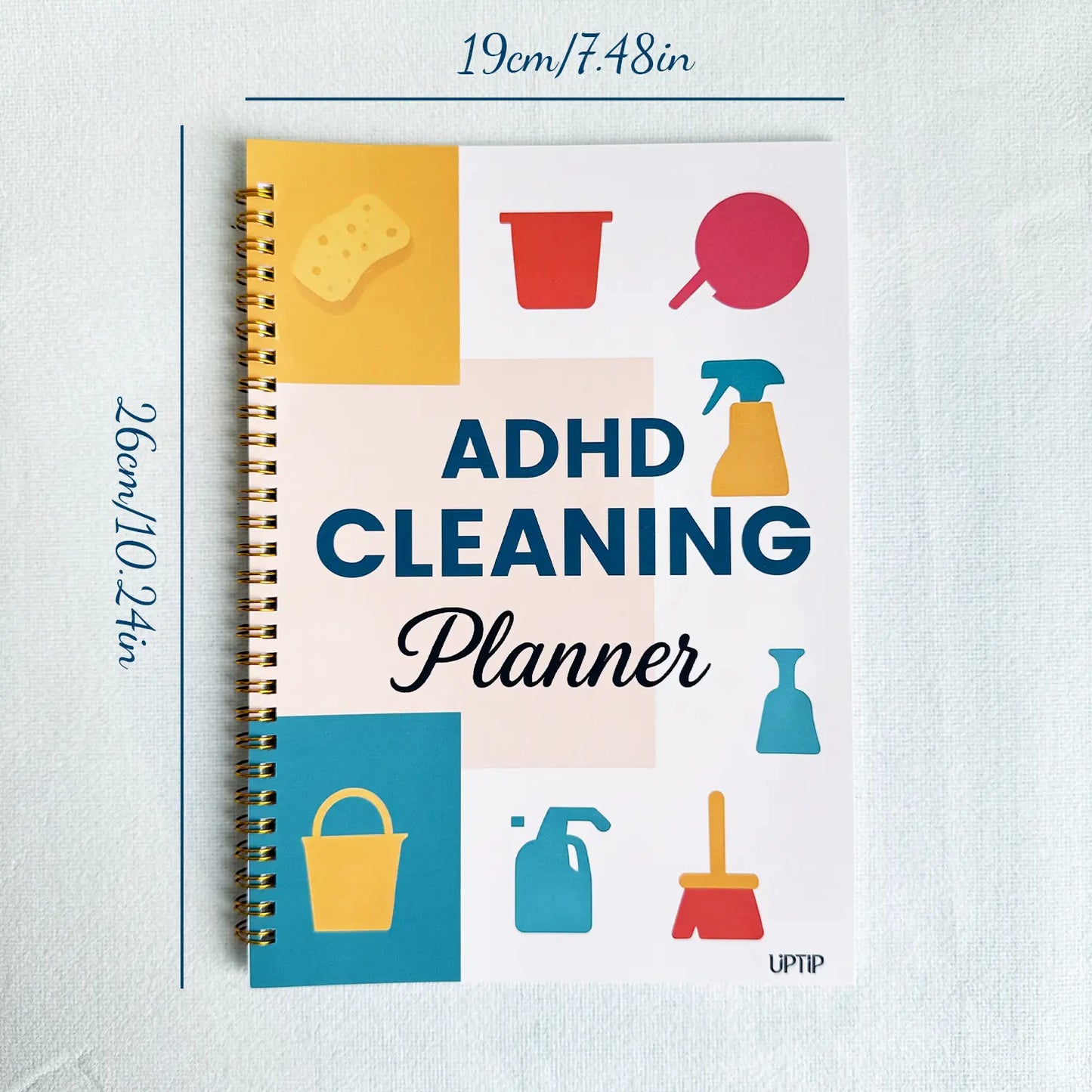 2026 ADHD Cleaning Planner & Declutter Workbook for Adults an Kids – Daily, Weekly, Monthly & Seasonal Cleaning Checklists with Reward System, Time Blocking, Habit Tracker & Home Organization Routine Beautiful Design