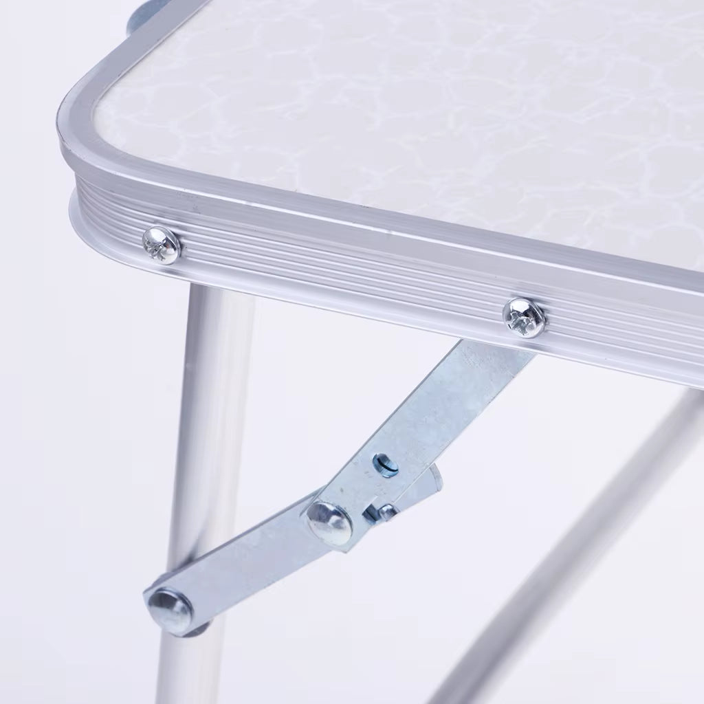 Aluminum Camping Folding Table Portable Breakfast Serving Tray Lightweight Bed Desk for Eating Outdoor Picnic Table for Camping