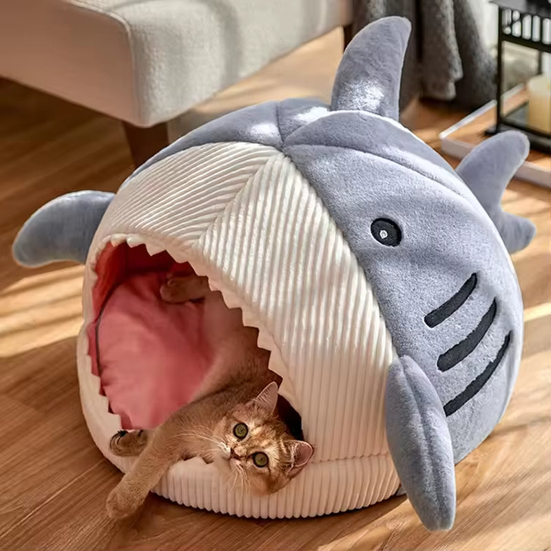 Wholesale Custom Luxury Modern Winter round Shape Soft Plush Cat Nest Bed Large Non-Slip Bottom Warm Pet Dog Calming House