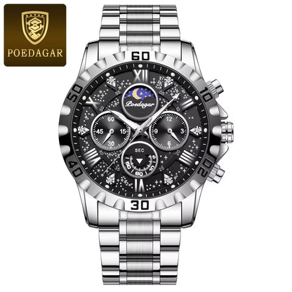 Luxury Watch for Man Quartz Sports Men Watch Waterproof Luminous Stainless Steel Chronograph Men'S Watches Clock Reloj