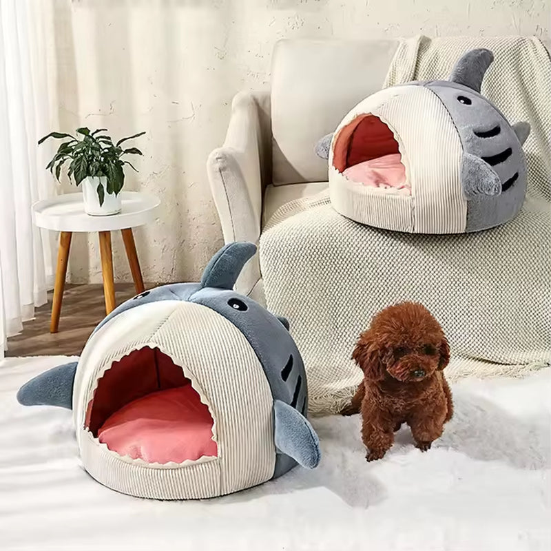 Wholesale Custom Luxury Modern Winter round Shape Soft Plush Cat Nest Bed Large Non-Slip Bottom Warm Pet Dog Calming House