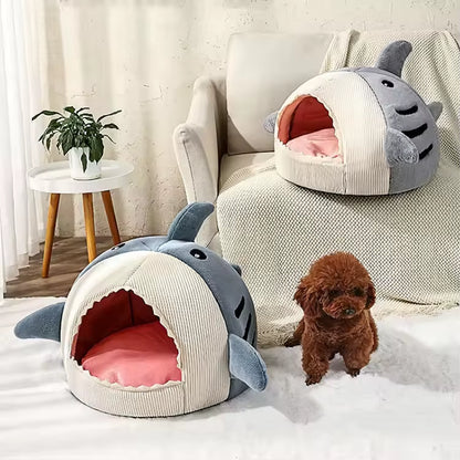 Wholesale Custom Luxury Modern Winter round Shape Soft Plush Cat Nest Bed Large Non-Slip Bottom Warm Pet Dog Calming House