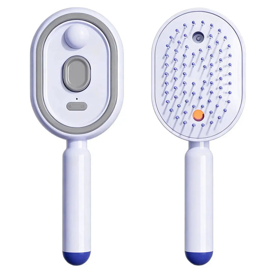 Electric Spray Air Cushion Massage Comb | Essential Oil Mist Hair Care Comb | Self-Cleaning Anti-Tangle | Anti-Static Volumizing Aromatherapy Comb,Random Color.