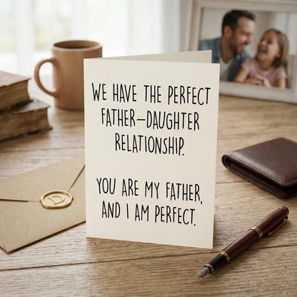 (5 X 7 Inch)Funny Father'S Day Card, Nursing Home Humor, Sibling Rivalry Card for Dad, Handmade Funny Card for Dad