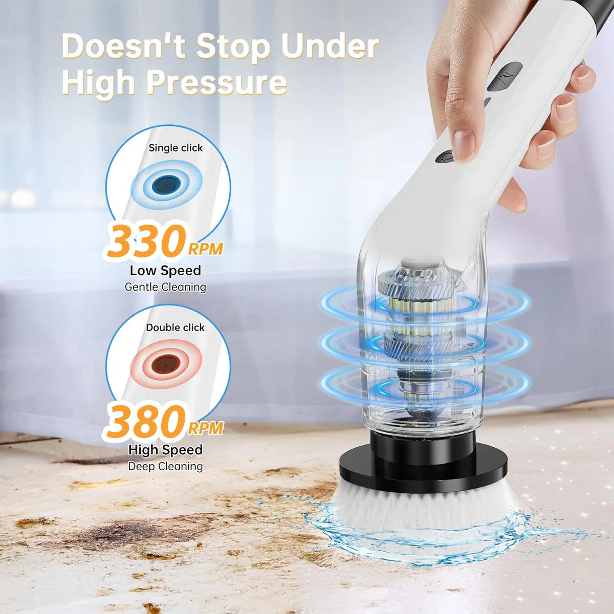 Electric Spin Scrubber Cordless Shower Cleaner with 8 Replaceable Brush Heads,3-Length Extendable Handle,Dual Speed,Ipx7 Waterproof LED Display for Bathroom,Kitchen,Tub,Tile,Car & More,2026 Upgraded Spin Scrubber Brush for Mother’S Day Gift