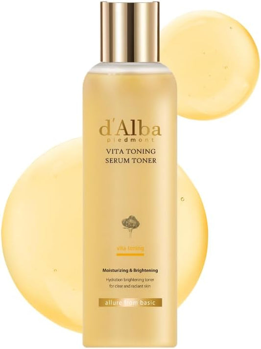 White Truffle Moisturizing Vita Toning Serum Toner, Glass Skin with Double Vitamin Skincare, Face Moisturizer, Korean Skin Care (180Ml)