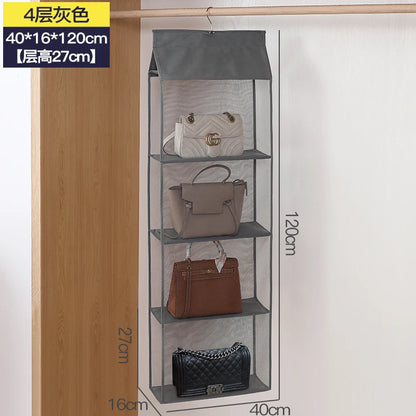 Handbag Hanging Organizer Hanging Wardrobe Organizer Three-Dimensional Storage Hanging Bag Handbag Organizer for Closet