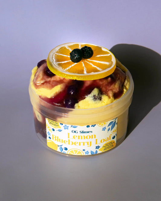 Lemon Blueberry Loaf - OG Slimes 7 Oz Cloud Creme Slime