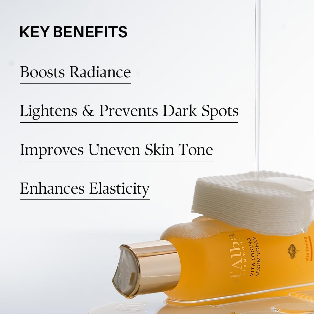 White Truffle Moisturizing Vita Toning Serum Toner, Glass Skin with Double Vitamin Skincare, Face Moisturizer, Korean Skin Care (180Ml)