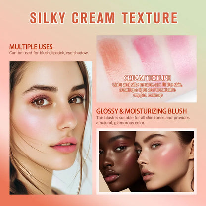 Temperature Change 3-In-1 Cheek Lip Tinted Pixiblush Stick Temperature Change Blush Makeup Products Cosmetic Palette Stick Face