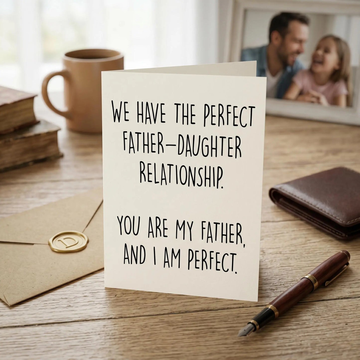 (5 X 7 Inch)Funny Father'S Day Card, Nursing Home Humor, Sibling Rivalry Card for Dad, Handmade Funny Card for Dad
