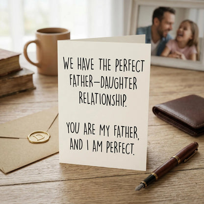 (5 X 7 Inch)Funny Father'S Day Card, Nursing Home Humor, Sibling Rivalry Card for Dad, Handmade Funny Card for Dad