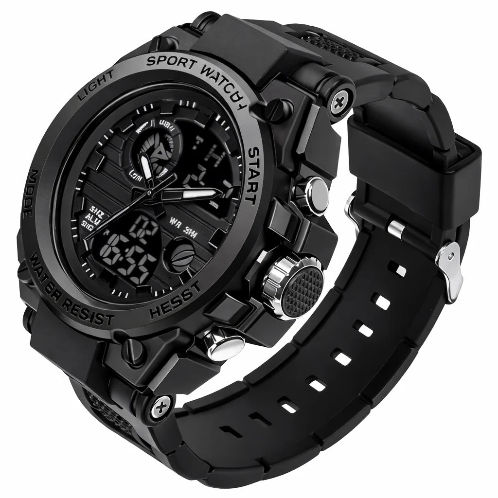 Men’S Outdoor Performance Watch – Dual Display & All-Weather Durability