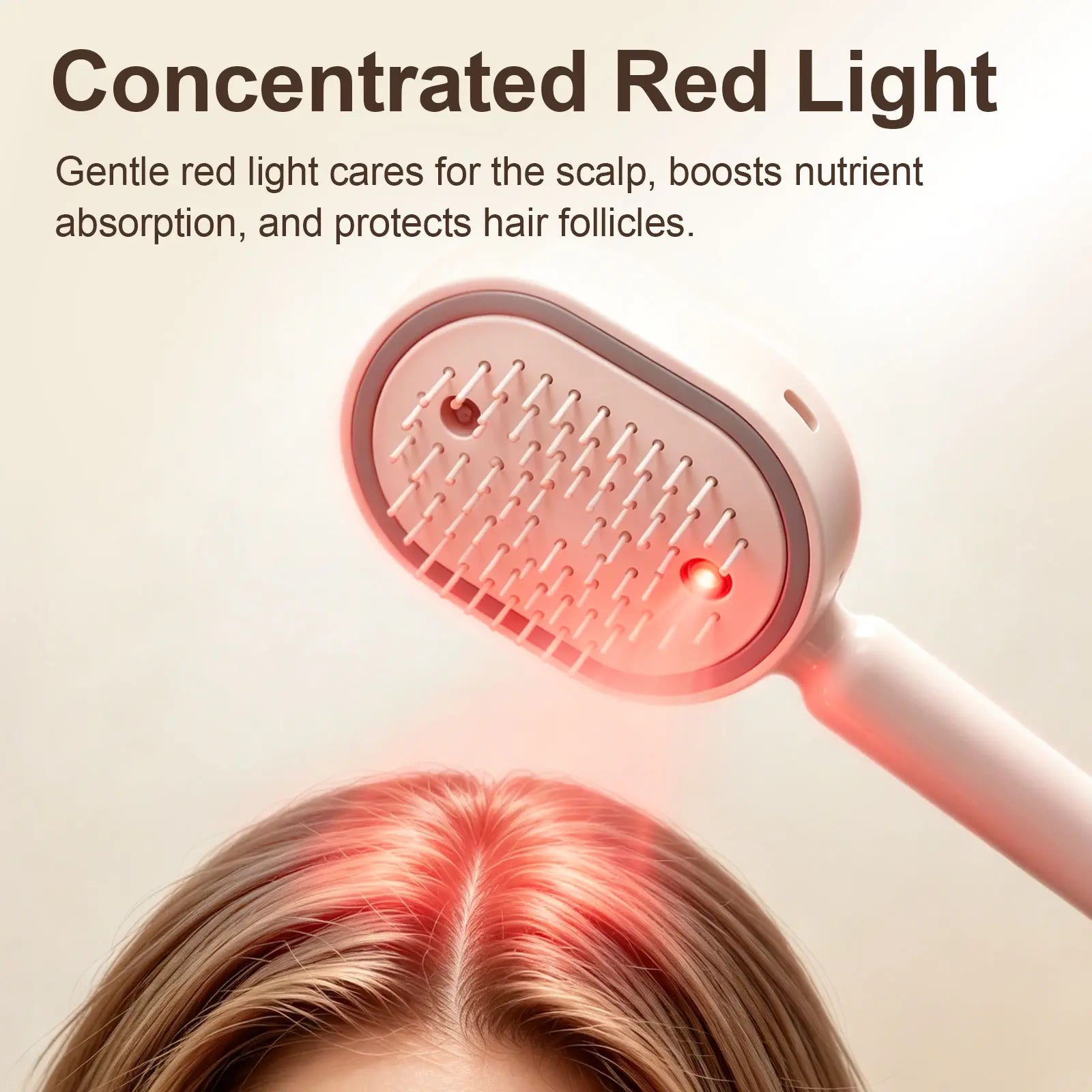 Electric Spray Air Cushion Massage Comb | Essential Oil Mist Hair Care Comb | Self-Cleaning Anti-Tangle | Anti-Static Volumizing Aromatherapy Comb,Random Color.