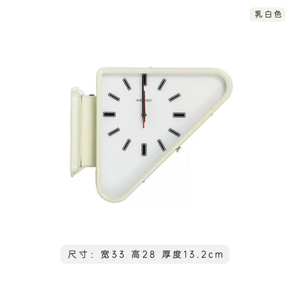 Living Room Minimalism Clocks Two-Sided Wall Clocks Triangle Modern Clock Mechanism Silent Design Clock Watch for Decoration