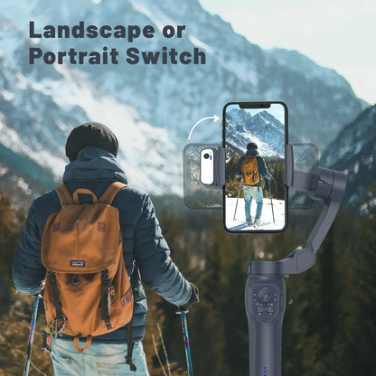 Portable Ll7Cpro 3 for Axis AI Gimbal Stabilizer New Foldable Auto Face Tracking Video Recording Device for Android Mobile Phone Selfie