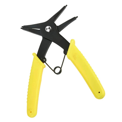 Internal and External Spring-Loaded Pliers Dual-Purpose Snap Rings 2-In-1 Mounting and Dismounting Tools Hardware