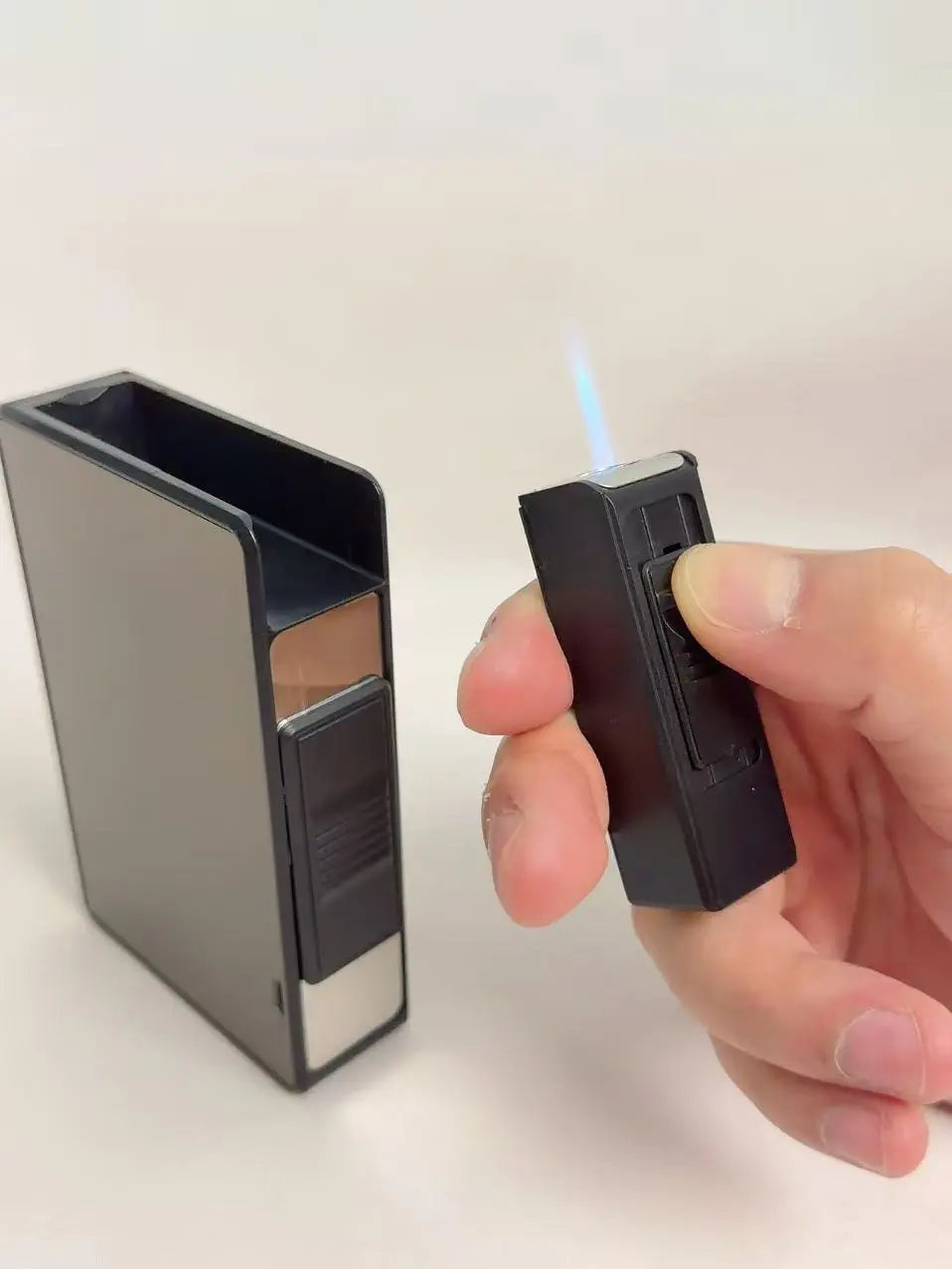 New 2-In-1 Storage Case & Lighter, Premium Gift for Boyfriend & Father, Elegant Business Gift.Giftforhim Businessgift Premiumlighter 2In1Tool