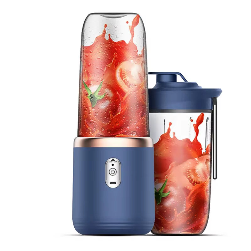 400ML Kitchen Tool Portable Small Electric Juicer Stainless Steel Blade Cup Juicer Fruit Automatic Smoothie Blender