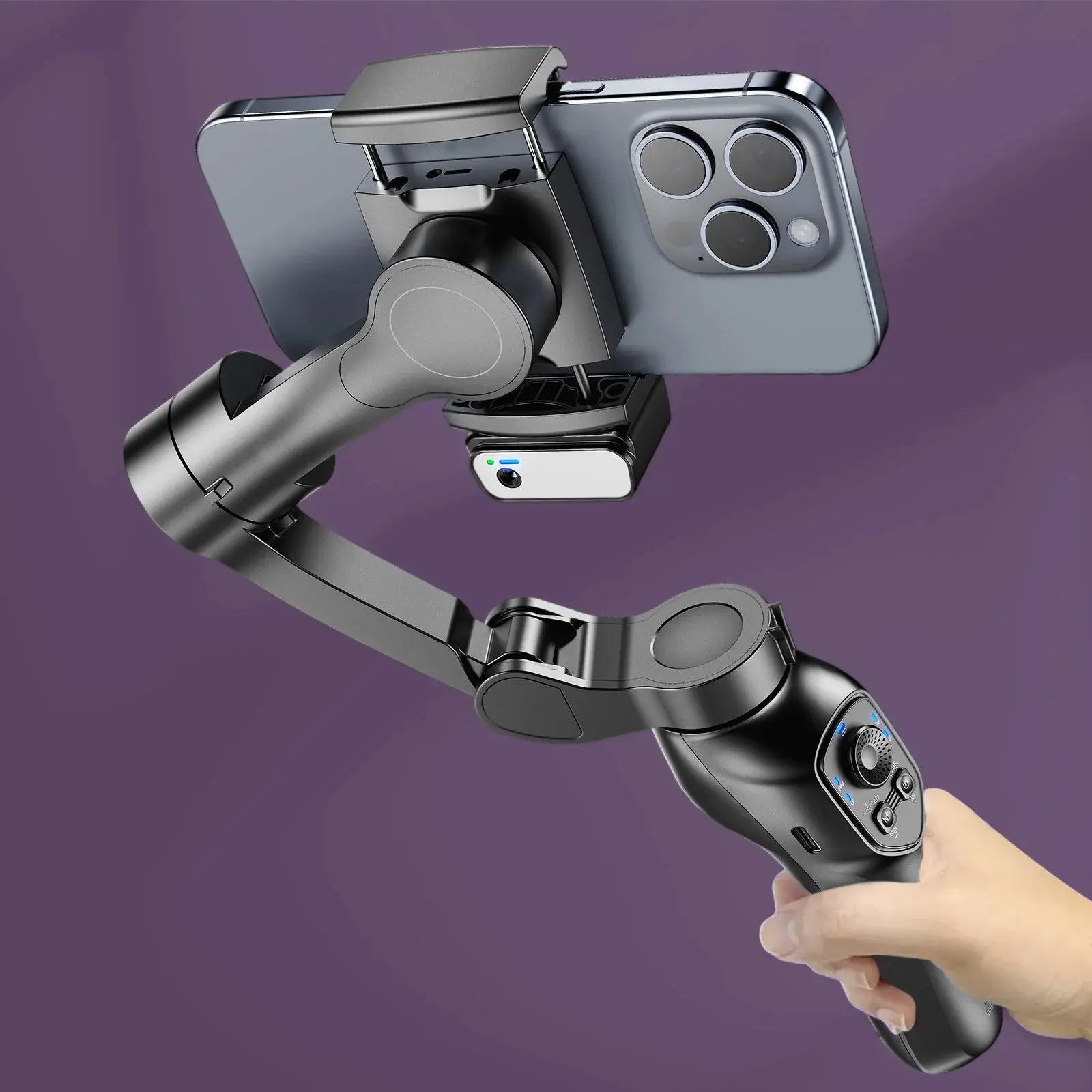 Portable Ll7Cpro 3 for Axis AI Gimbal Stabilizer New Foldable Auto Face Tracking Video Recording Device for Android Mobile Phone Selfie
