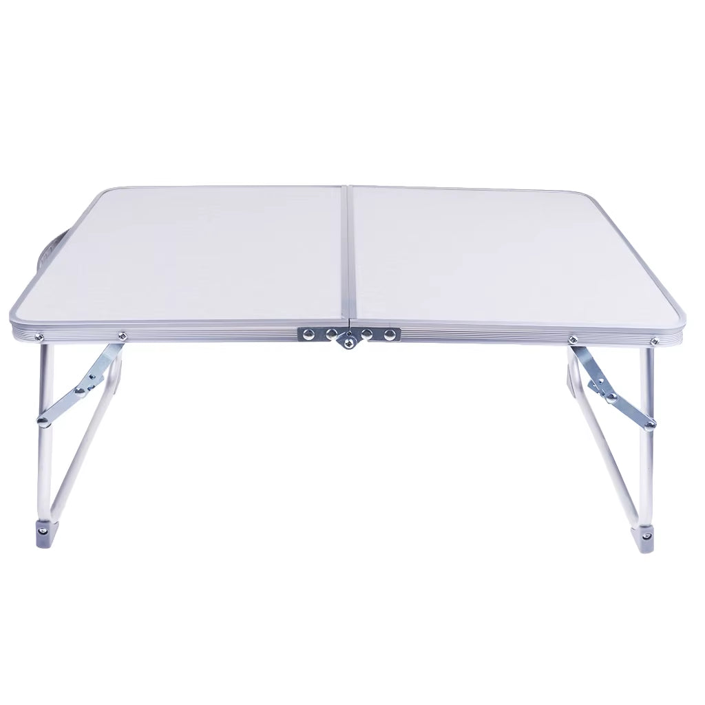 Aluminum Camping Folding Table Portable Breakfast Serving Tray Lightweight Bed Desk for Eating Outdoor Picnic Table for Camping