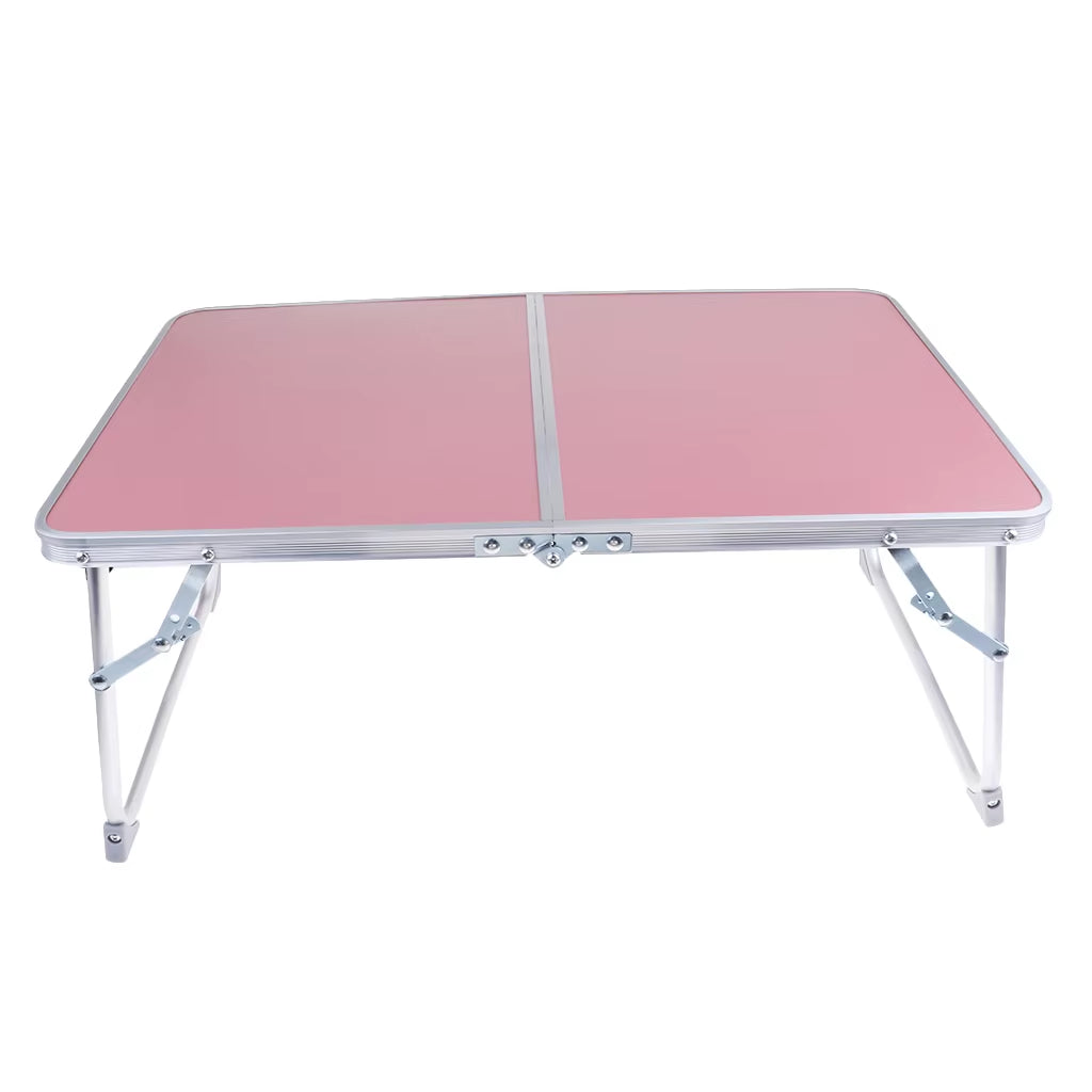 Aluminum Camping Folding Table Portable Breakfast Serving Tray Lightweight Bed Desk for Eating Outdoor Picnic Table for Camping