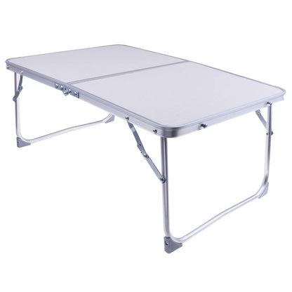 Aluminum Camping Folding Table Portable Breakfast Serving Tray Lightweight Bed Desk for Eating Outdoor Picnic Table for Camping