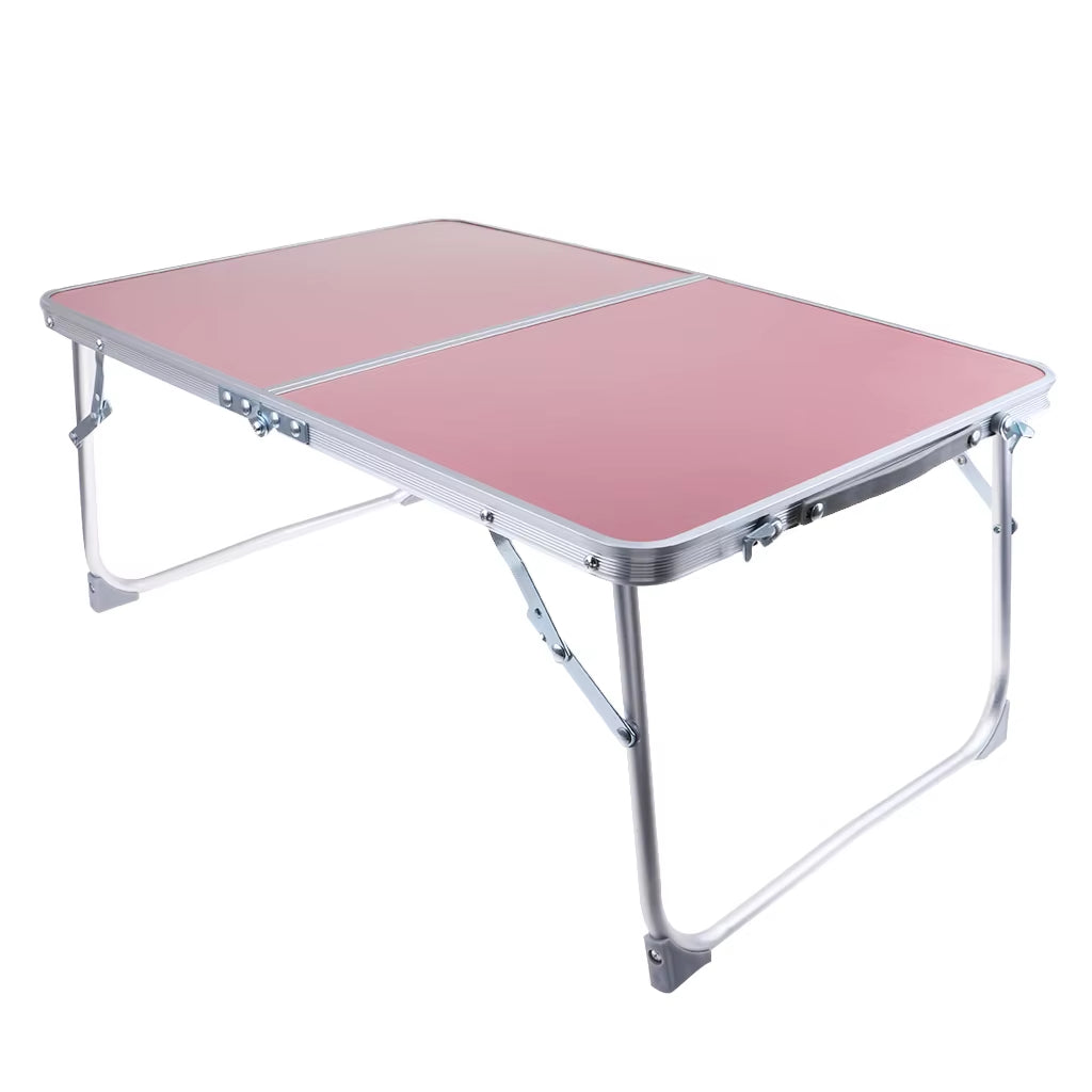 Aluminum Camping Folding Table Portable Breakfast Serving Tray Lightweight Bed Desk for Eating Outdoor Picnic Table for Camping