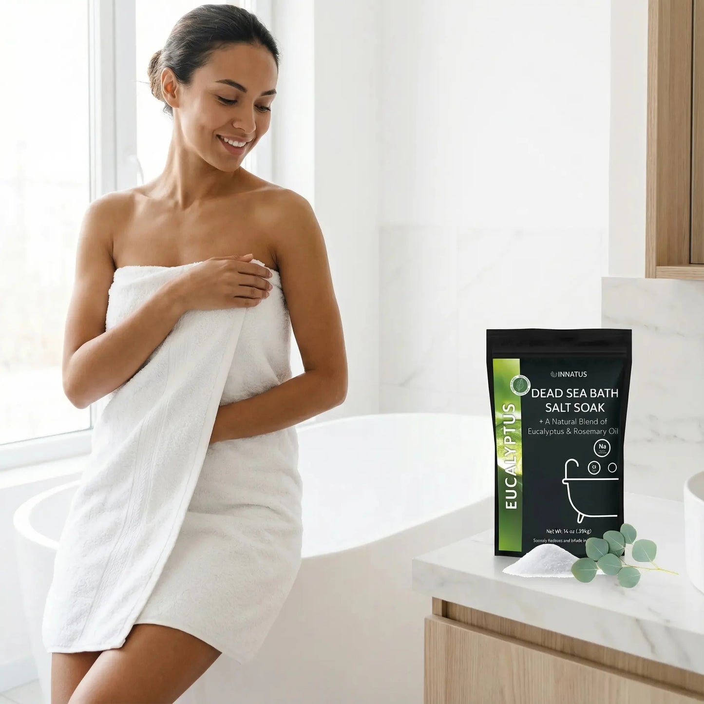 Dead Sea Bath Soak with Eucalyptus Oil Blend