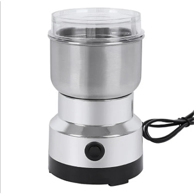 Mini Electric Grinder 300Ml Ultrafine Pulverizer for Baby Food Coffee Spice Pepper Grain Mill with 2/4 Blades for Household Use