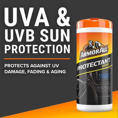 Original Protectant Wipes by , Car Interior Cleaner Wipes with UV Protection to Fight Cracking & Fading, 30 Count