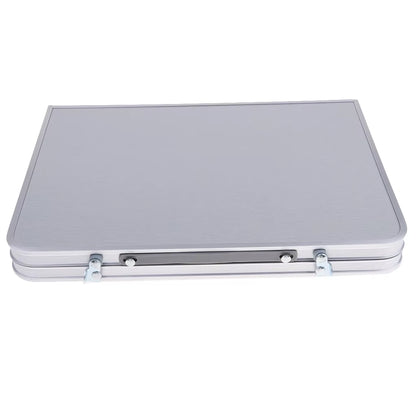 Aluminum Camping Folding Table Portable Breakfast Serving Tray Lightweight Bed Desk for Eating Outdoor Picnic Table for Camping