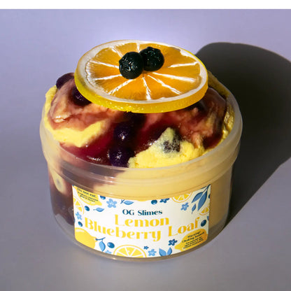 Lemon Blueberry Loaf - OG Slimes 7 Oz Cloud Creme Slime