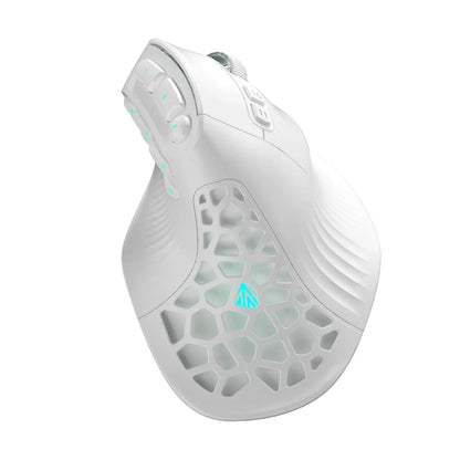 SOLAKAKA E9 Ergonomic Vertical MMO Gaming Mouse PAW3311 248000 DPI Tri-Mode Ergonomic Wireless with 10 Side Buttons PAW3311 RGB for PC Mac Ergonomic Budget Bluetooth Vertical Mouse Home Office Desk Accessory